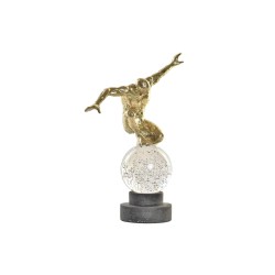 Deko-Figur DKD Home Decor Kristall Gold Harz Herren (28 x 12 x 38 cm)