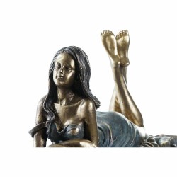 Decorative Figure DKD Home Decor Lady Copper Resin (30,5 x 15,5 x 28,5 cm)