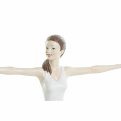 Deko-Figur DKD Home Decor 24 x 6,5 x 19,5 cm Scandi Rosa Yoga