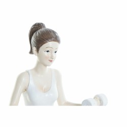 Deko-Figur DKD Home Decor Rosa Yoga Scandi 20 x 8 x 16,5 cm