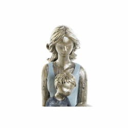 Figurine Décorative DKD Home Decor Bleu Doré Femme 15 x 9,5 x 18 cm