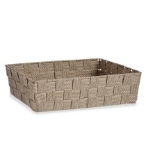 Mehrzweckkorb Kipit A3-6885 Beige Stoff 3,8 L 34 x 8,5 x 21 cm (18 Stück)