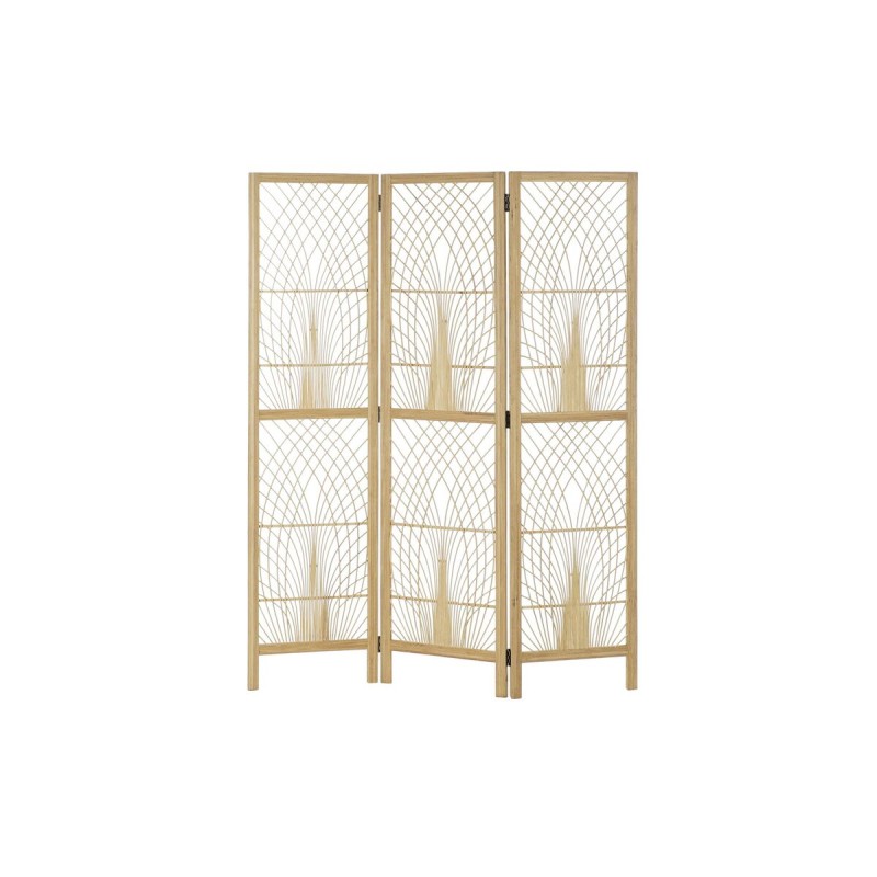 Folding screen DKD Home Decor 136 x 2,5 x 180 cm Metal Bamboo 30 x 40 cm