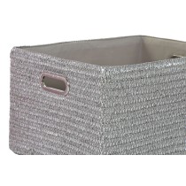 Multi-purpose basket DKD Home Decor Pink Silver polypropylene 44 x 36 x 50 cm 4 Kg 5 Pieces