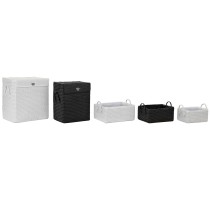 Multi-purpose basket DKD Home Decor White Black polypropylene 45 x 34 x 49 cm 4 Kg