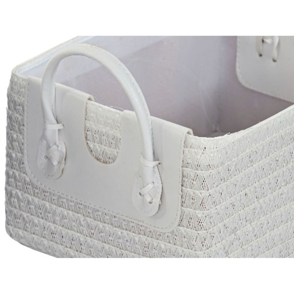 Multi-purpose basket DKD Home Decor White Black polypropylene 45 x 34 x 49 cm 4 Kg