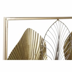 Wanddekoration DKD Home Decor Gold Pflanzenblatt 54 x 5 x 91,5 cm