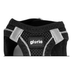 Hundegeschirr Gloria Air Mesh Star Schwarz Größe XXS (24-26 cm)