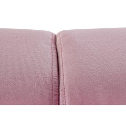 Sofa DKD Home Decor Schwarz Rosa Metall Polyester Moderne (154 x 76 x 76 cm)