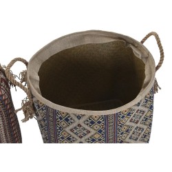 Panier DKD Home Decor 40 x 40 x 48 cm Jute Herbier marin Boho (2 Unités)