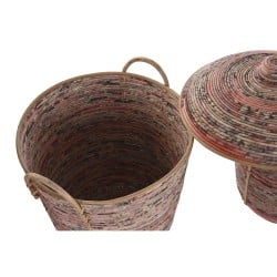 Korb-Set DKD Home Decor Rattan (51 x 51 x 67 cm)