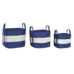 Basket set DKD Home Decor Jute (40 x 32 x 40 cm)