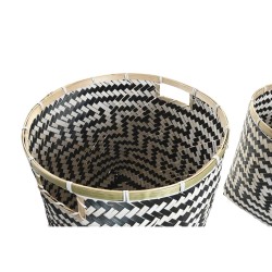 Set de basket DKD Home Decor Colonial Bambou (40 x 40 x 39 cm)