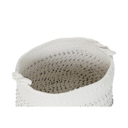 Basket set DKD Home Decor White Black Boho 36 x 36 x 33 cm (4 Pieces)