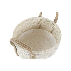 Basket set DKD Home Decor 33 x 33 x 20 cm Natural Fibre (2 Units)