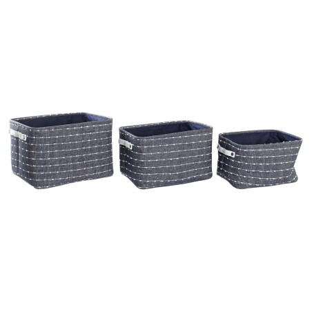 Korb-Set DKD Home Decor 38 x 28 x 25 cm Polyester