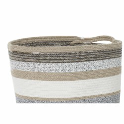 Basket set DKD Home Decor Cotton Jute (40 x 40 x 40 cm)