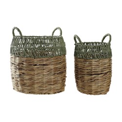 Korb-Set DKD Home Decor Rattan (33 x 33 x 40 cm)