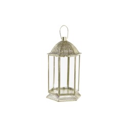 Lantern DKD Home Decor Crystal Golden Metal (21 x 19 x 37 cm)