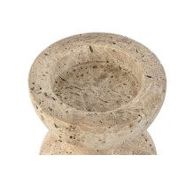 Kerzenschale Home ESPRIT Beige Magnesium 12 x 12 x 12,7 cm