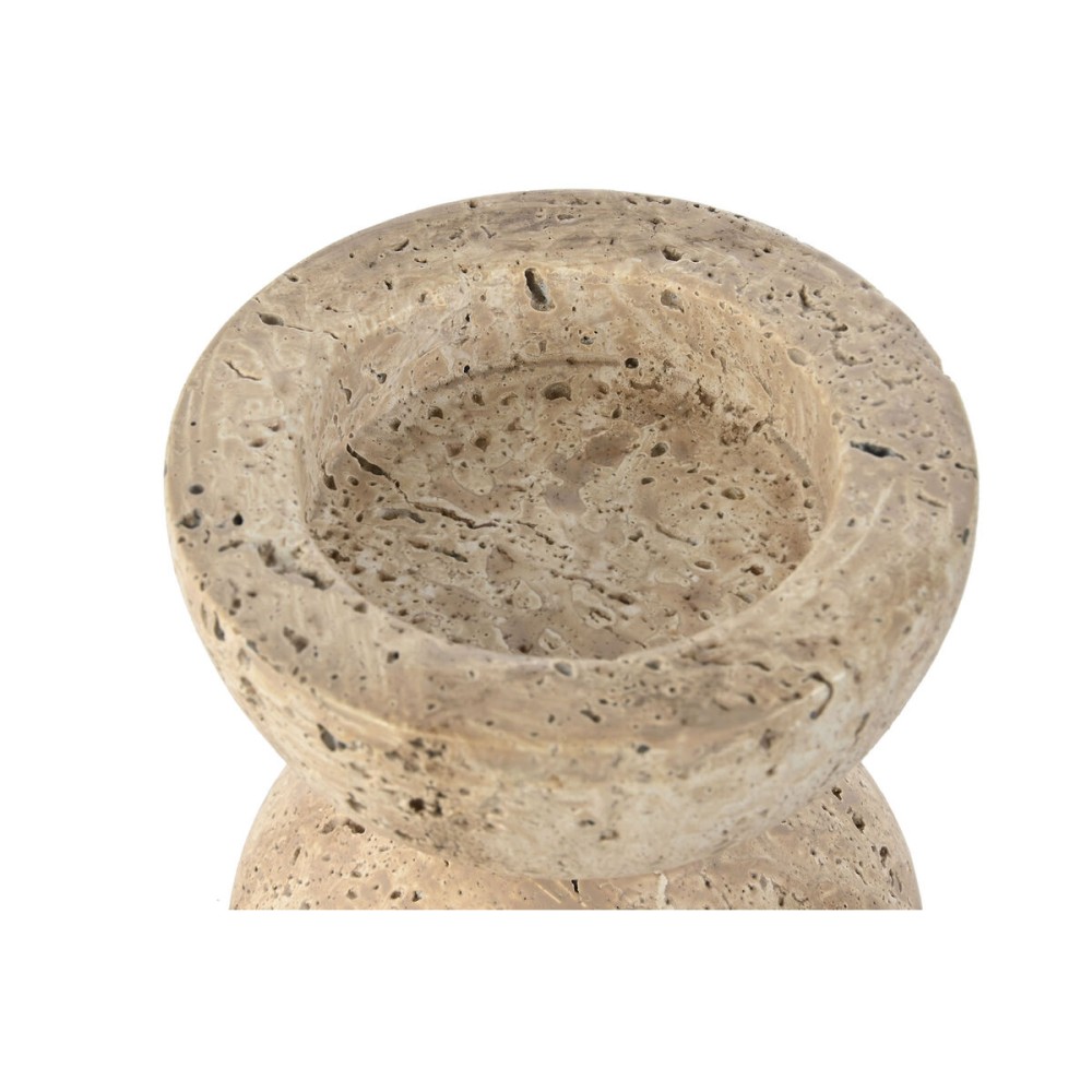 Kerzenschale Home ESPRIT Beige Magnesium 12 x 12 x 12,7 cm