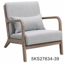 Fauteuil DKD Home Decor 66 x 66 x 94 cm Naturel Bois Gris clair