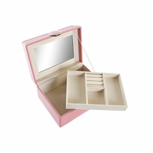 Boîte à bijoux DKD Home Decor Rose Bois MDF 17 x 13 x 8,5 cm