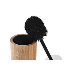 Brosse de salle de wc DKD Home Decor Noir Naturel Bambou 10 x 10 x 36,8 cm