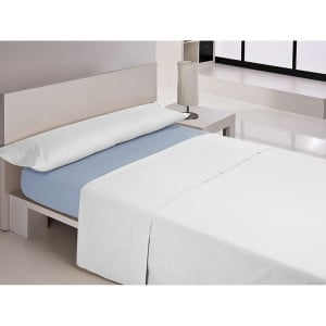 Spannbetttuch Happy Home MIX COLORS Blau Einzelmatratze 105 x 200 + 30 cm