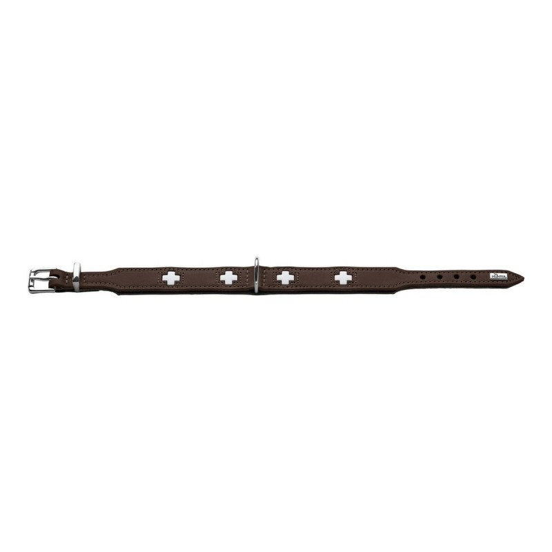 Collier pour Chien Hunter Swiss Negro, marrón (24-28.5 cm)