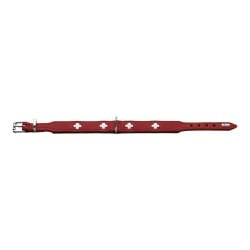 Hundehalsband Hunter Swiss 24-28.5 cm Rot/Schwarz