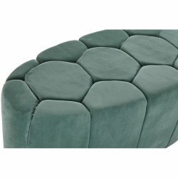 Banquette DKD Home Decor   Vert Multicouleur Métal Bois MDF 30 x 40 cm 122 x 51 x 46,5 cm