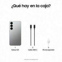 Smartphone Samsung GALAXY S25 6,2" Qualcomm Snapdragon 8 Elite 12 GB RAM 128 GB Gris Argenté