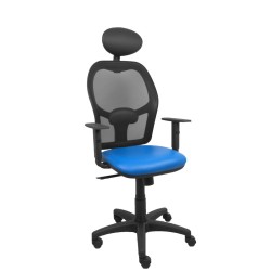 Chaise de Bureau avec Appui-tête P&C B10CRNC Bleu