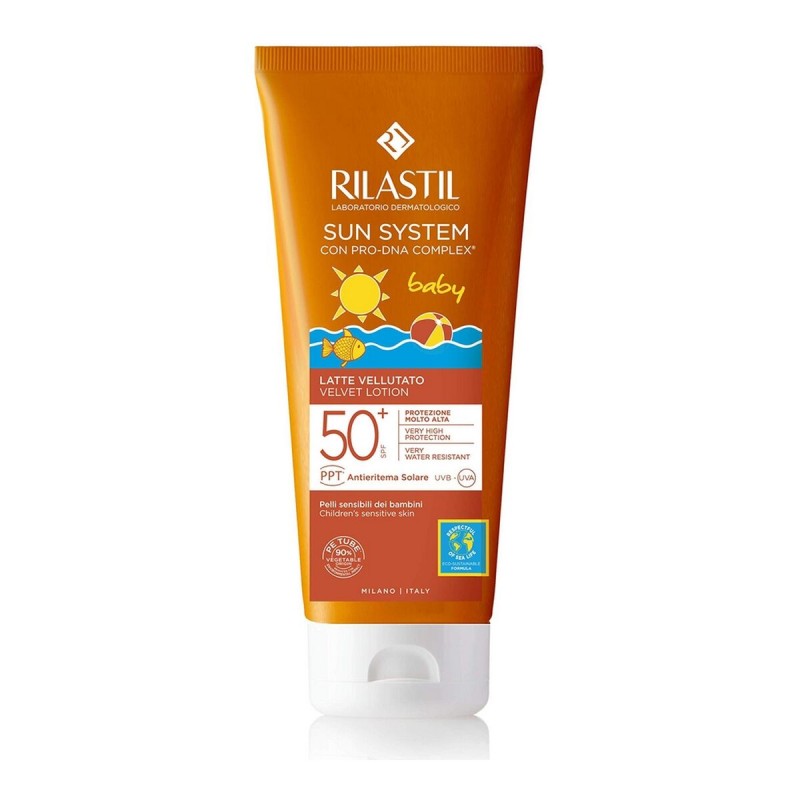 Lait Solaire pour Enfants Rilastil Sun System Spf 50+ (200 ml)