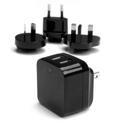 Wandladegerät Startech USB2PACBK            Schwarz