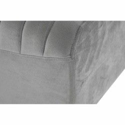 Hocker DKD Home Decor   90 x 31 x 47 cm Grau Gold Metall