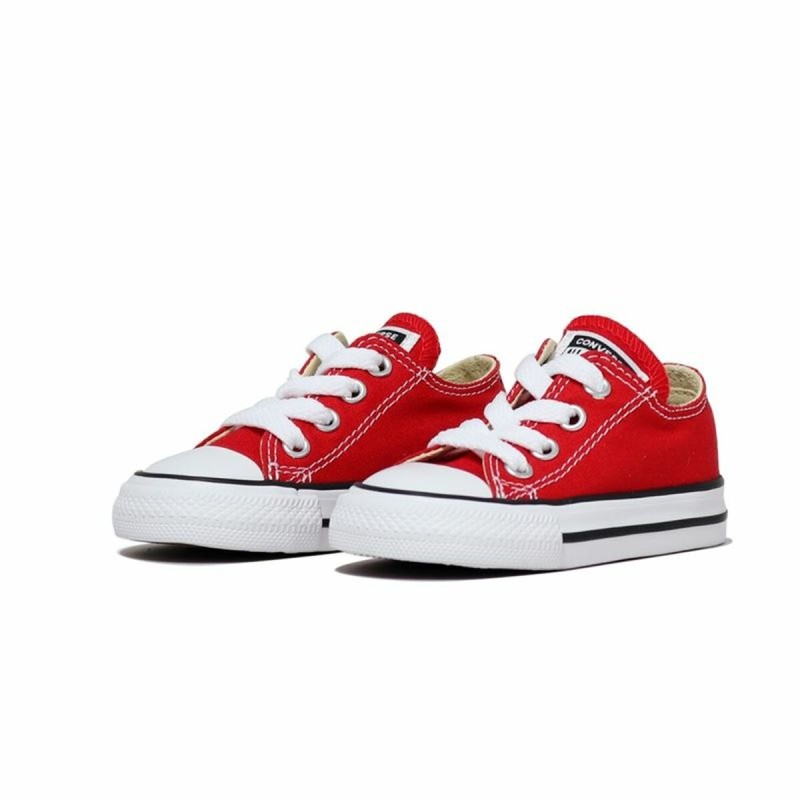 Chaussures de Sport pour Bébés Converse All Star Classic Low Rouge