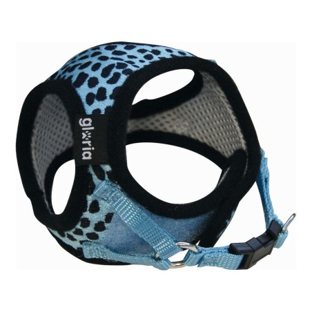 Dog Harness Gloria Leopard 40-50 cm L Blue