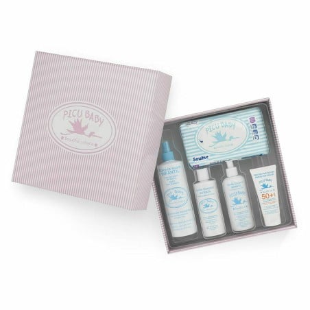 Coffret Bébé Picu Baby Infantil Caja Rayas Rosa New Rose 5 Pièces