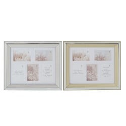 Photo frame DKD Home Decor Golden Silver Aluminium Crystal polystyrene Traditional 47 x 2 x 40 cm (2 Units)