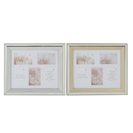 Photo frame DKD Home Decor Golden Silver Aluminium Crystal polystyrene Traditional 47 x 2 x 40 cm (2 Units)