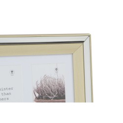 Cadre photo DKD Home Decor Verre polystyrène Doré Argenté Traditionnel 47 x 2 x 29 cm (2 Unités)