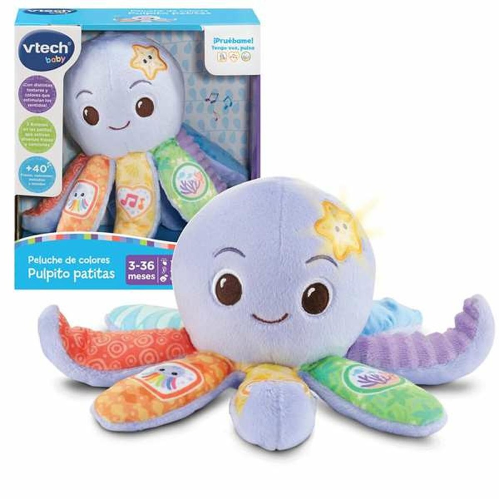 Fluffy toy Vtech Textile Octopus 20,5 x 17,6 x 11 cm