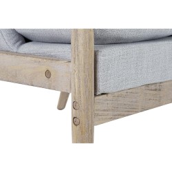 Siège DKD Home Decor Naturel Gris clair Sapin 68 x 69 x 89 cm