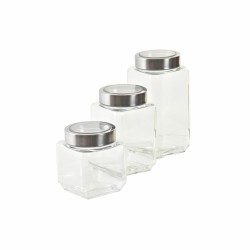 Set de 3 Boites DKD Home Decor 750 ml 8,5 x 8,5 x 18 cm