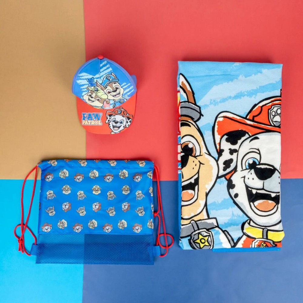Strandbadetuch The Paw Patrol Blau 27 x 33 x 7 cm 3 Stücke