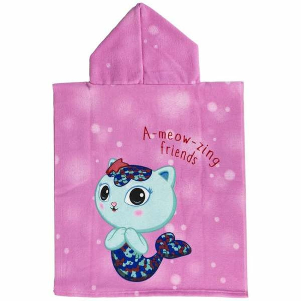 Frottéhandtuch mit Kapuze Gabby's Dollhouse Rosa 50 x 115 cm