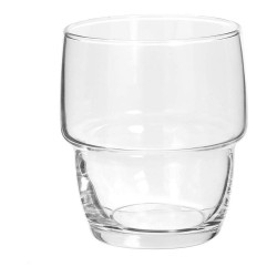 Set de Verres Secret de Gourmet Bottom Cup Transparent Verre 280 ml 6 Pièces