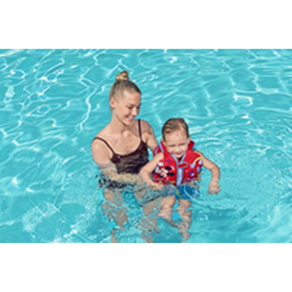 Bestway Gilet Disney Mickey Mouse UPF 50+ 51 cm +1 à 3 Ans Piscine et Plage 09101